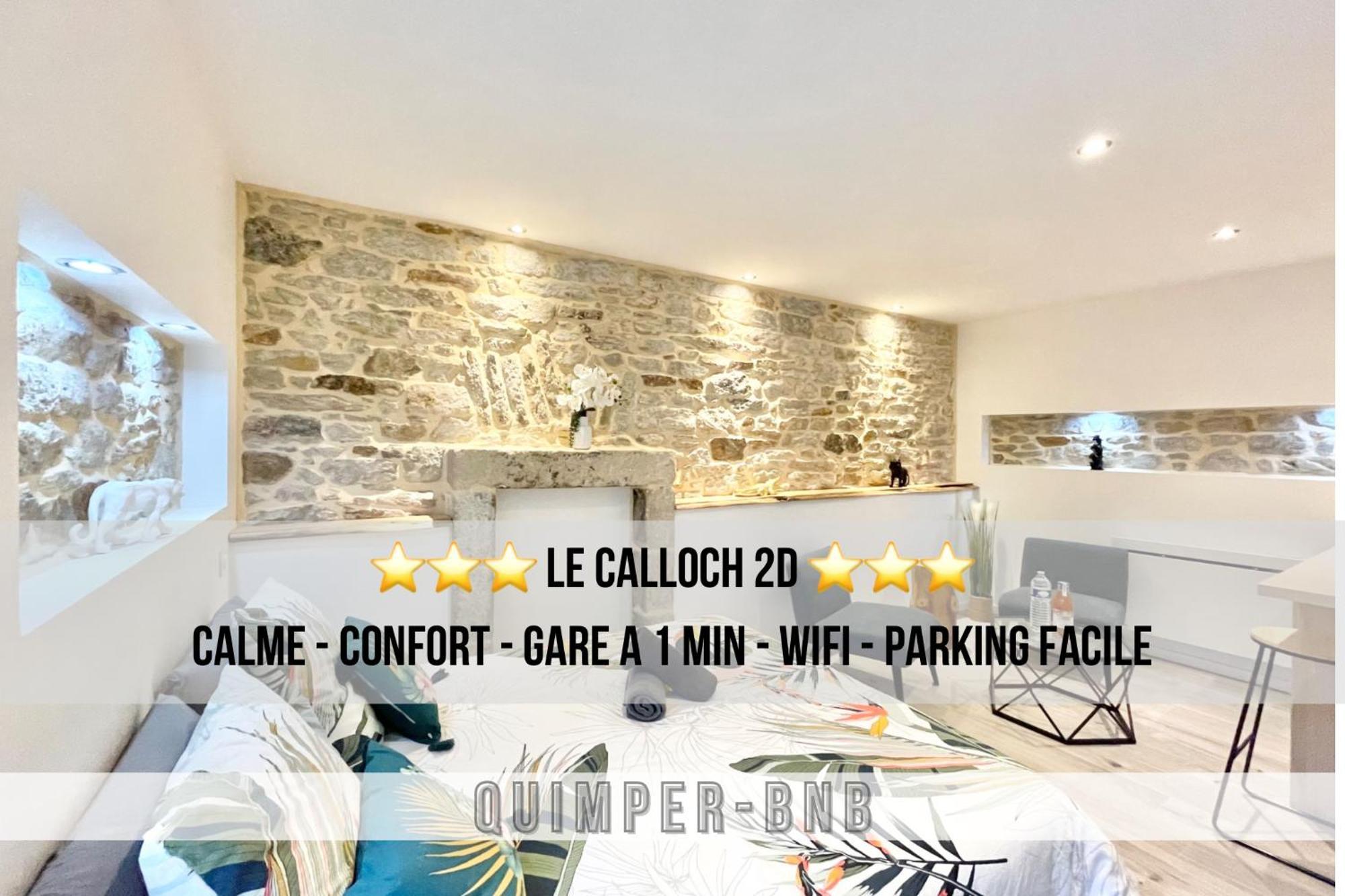 קמפר Le Calloch 2D - Studio 4 Etoiles - Quartier Gare - Wifi - Netflix מראה חיצוני תמונה